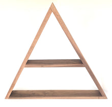Load image into Gallery viewer, Walnut Medium Triangle Shelf
